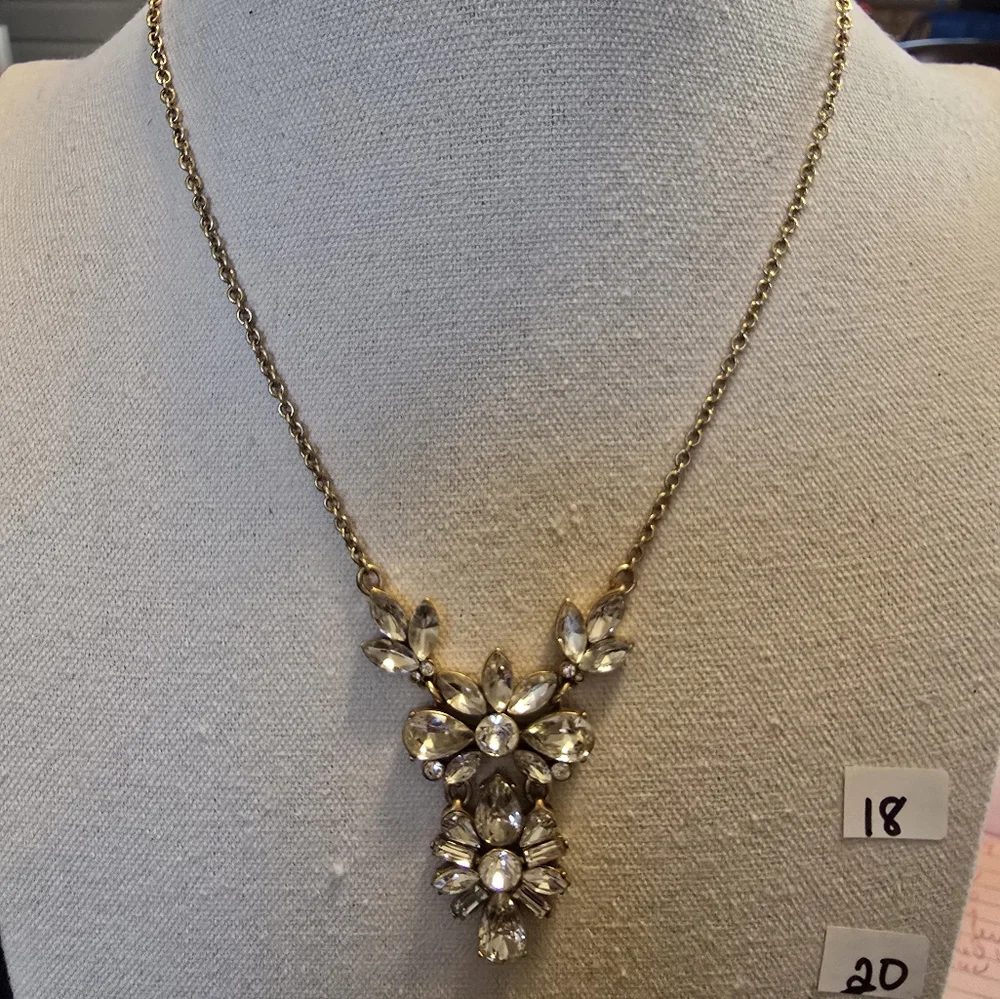 J.Crew Rhinestone Statement Neclace - Picture 6 of 7